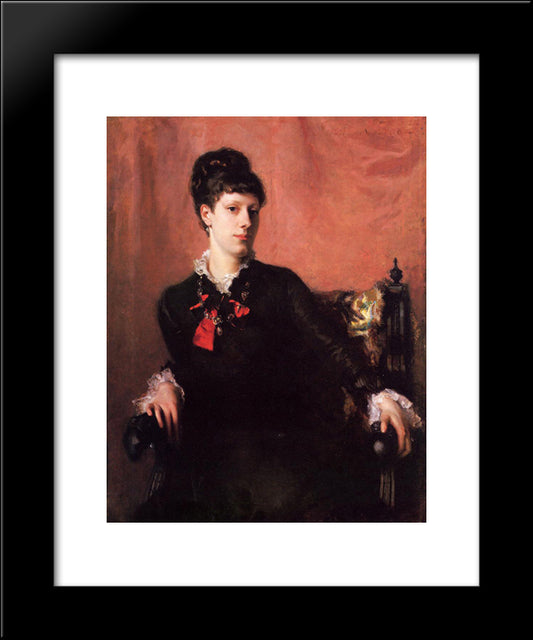 Frances Sherborne (Fanny) Ridley Watts 20x24 Black Modern Wood Framed Art Print Poster by Sargent, John Singer
