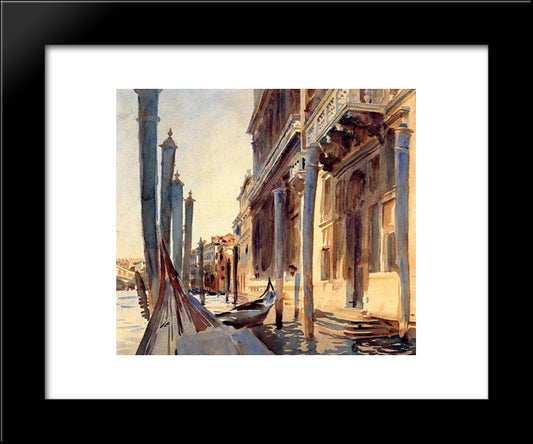 Grand Canal, Venice 20x24 Black Modern Wood Framed Art Print Poster by Sargent, John Singer