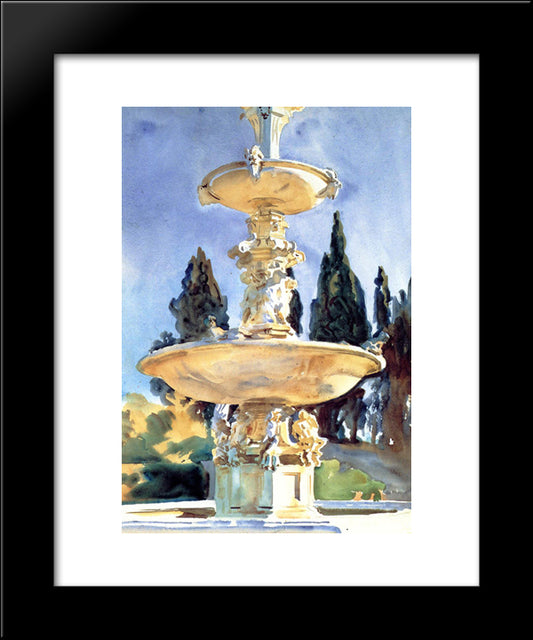 In A Medici Villa 20x24 Black Modern Wood Framed Art Print Poster by Sargent, John Singer