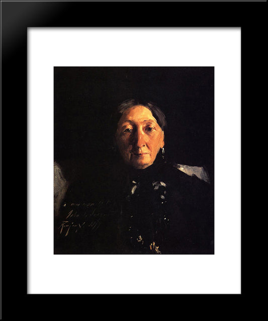 Madame Francois Buloz 20x24 Black Modern Wood Framed Art Print Poster by Sargent, John Singer