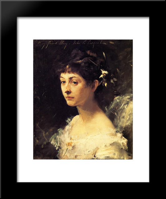 Mary Turner Austin 20x24 Black Modern Wood Framed Art Print Poster by Sargent, John Singer