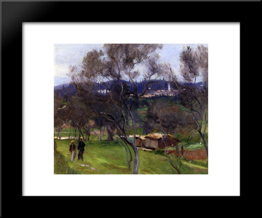 Olive Trees, Corfu 20x24 Black Modern Wood Framed Art Print Poster by Sargent, John Singer