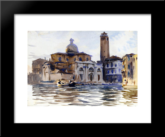 Palazzo Labbia, Venice 20x24 Black Modern Wood Framed Art Print Poster by Sargent, John Singer