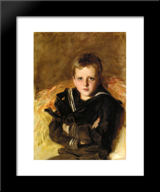 Portrait Of Caspar Goodrich 20x24 Black Modern Wood Framed Art Print Poster by Sargent, John Singer