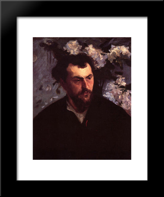 Portrait Of Ernse-Ange Duez 20x24 Black Modern Wood Framed Art Print Poster by Sargent, John Singer