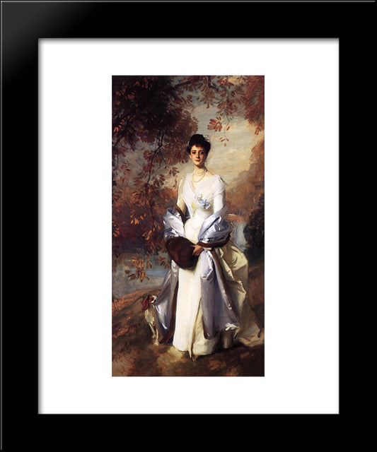 Portrait Of Pauline Astor 20x24 Black Modern Wood Framed Art Print Poster by Sargent, John Singer