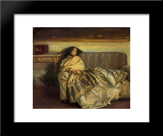 Repose 20x24 Black Modern Wood Framed Art Print Poster by Sargent, John Singer