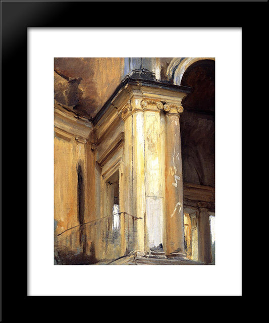 Roman Architecture 20x24 Black Modern Wood Framed Art Print Poster by Sargent, John Singer