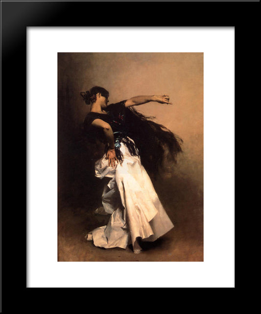 Spanish Dancer 20x24 Black Modern Wood Framed Art Print Poster by Sargent, John Singer