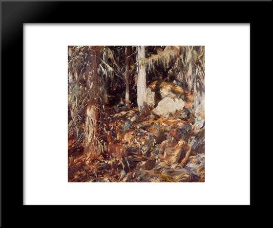 The Hermit 20x24 Black Modern Wood Framed Art Print Poster by Sargent, John Singer