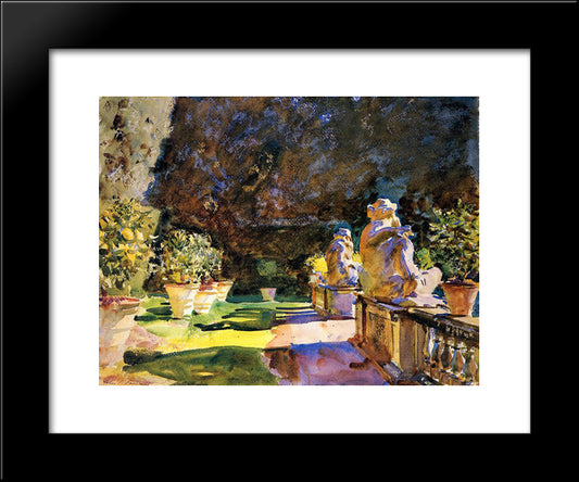 Villa Di Marlia, Lucca 20x24 Black Modern Wood Framed Art Print Poster by Sargent, John Singer