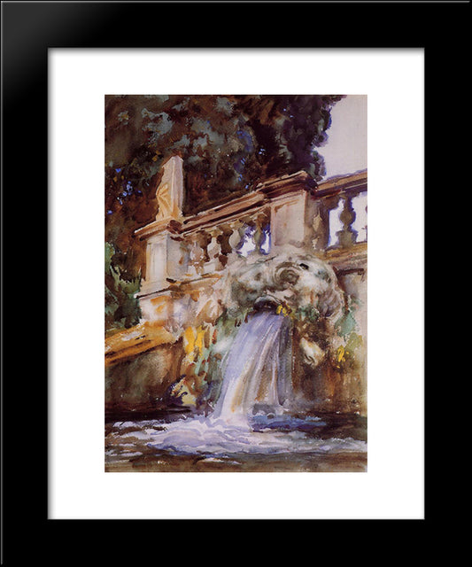 Villa Torlonia, Frascati 20x24 Black Modern Wood Framed Art Print Poster by Sargent, John Singer