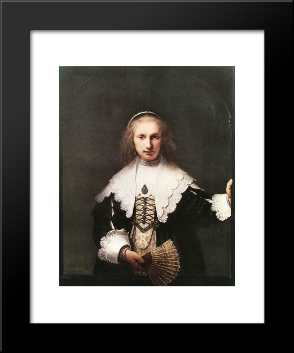 Agatha Bas 20x24 Black Modern Wood Framed Art Print Poster by Rembrandt