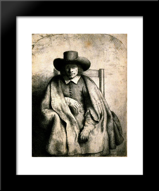 Clement De Jonghe Printseller 20x24 Black Modern Wood Framed Art Print Poster by Rembrandt