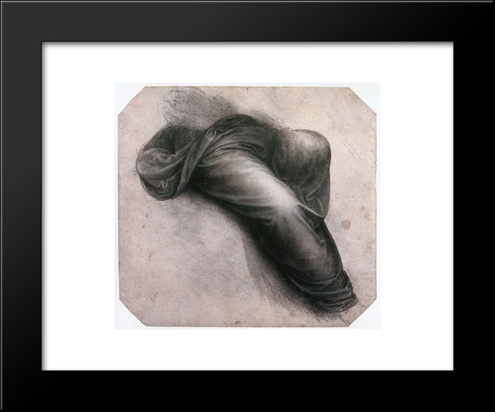 Study For Madonna And Child With St Anne 20x24 Black Modern Wood Framed Art Print Poster by da Vinci, Leonardo