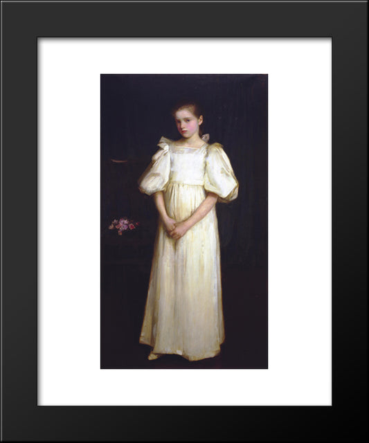 Portrait Of Phyllis Waterlo 20x24 Black Modern Wood Framed Art Print Poster by Waterhouse, John William
