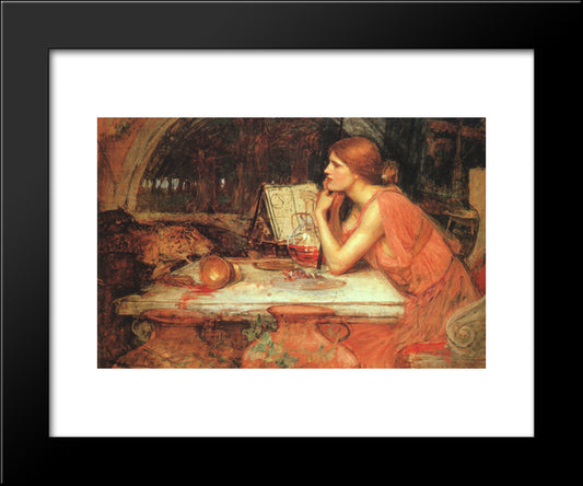 The Sorceress 20x24 Black Modern Wood Framed Art Print Poster by Waterhouse, John William