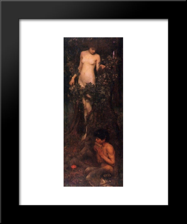The Hamadryad 20x24 Black Modern Wood Framed Art Print Poster by Waterhouse, John William