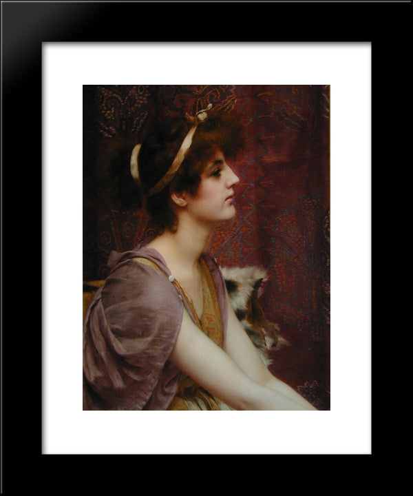 Classical Beauty 20x24 Black Modern Wood Framed Art Print Poster by Godward, John William