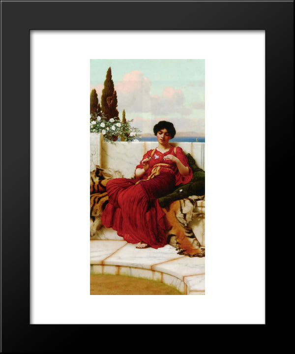 Mischief 20x24 Black Modern Wood Framed Art Print Poster by Godward, John William