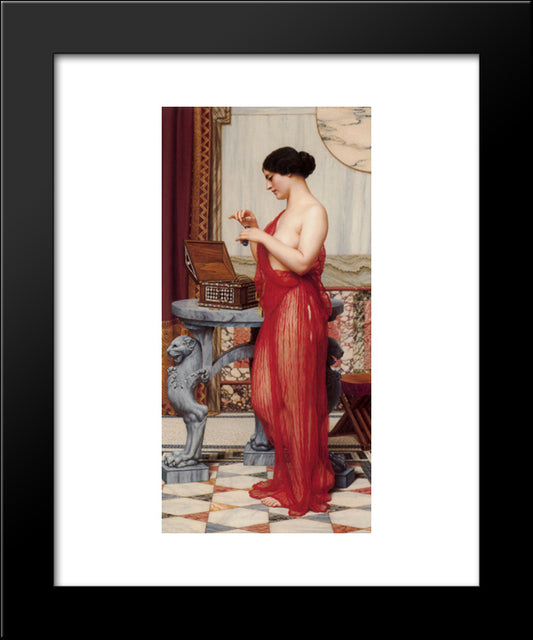 The New Perfume 20x24 Black Modern Wood Framed Art Print Poster by Godward, John William