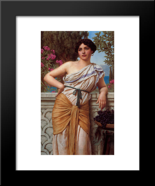 Reverie 20x24 Black Modern Wood Framed Art Print Poster by Godward, John William
