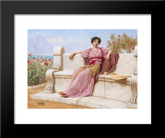 Tranquillity 20x24 Black Modern Wood Framed Art Print Poster by Godward, John William