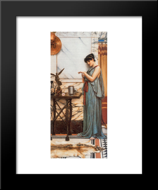 His Birthday Gift 20x24 Black Modern Wood Framed Art Print Poster by Godward, John William