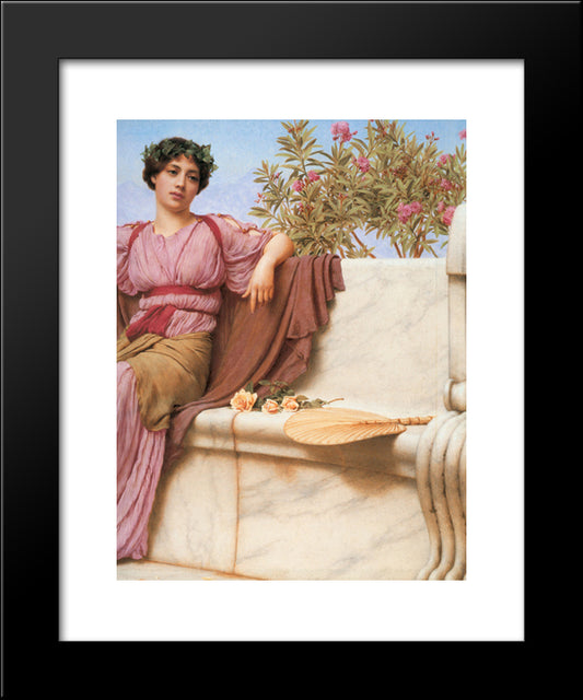 Tranquillity [Detail: Right] 20x24 Black Modern Wood Framed Art Print Poster by Godward, John William