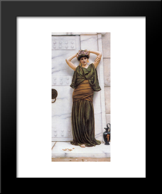 Ianthe 20x24 Black Modern Wood Framed Art Print Poster by Godward, John William