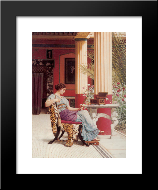 The Jewel Casket 20x24 Black Modern Wood Framed Art Print Poster by Godward, John William