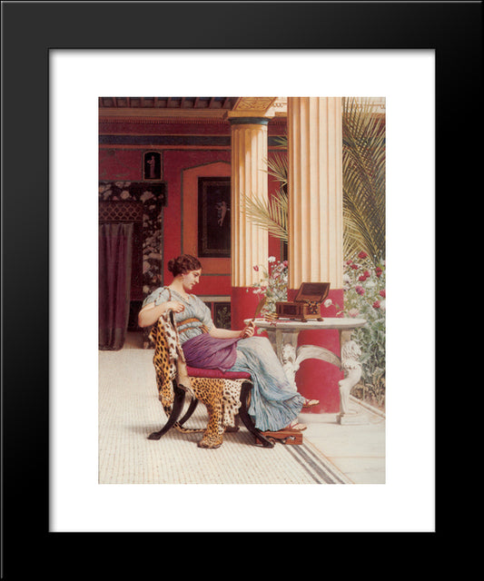 The Jewel Casket 20x24 Black Modern Wood Framed Art Print Poster by Godward, John William