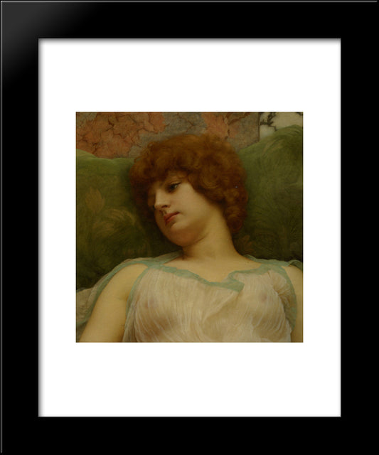 Idle Moments 20x24 Black Modern Wood Framed Art Print Poster by Godward, John William