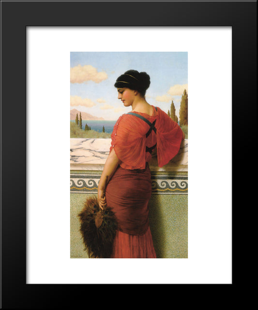 Phyleis 20x24 Black Modern Wood Framed Art Print Poster by Godward, John William