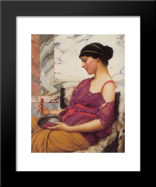 Ismenia 20x24 Black Modern Wood Framed Art Print Poster by Godward, John William