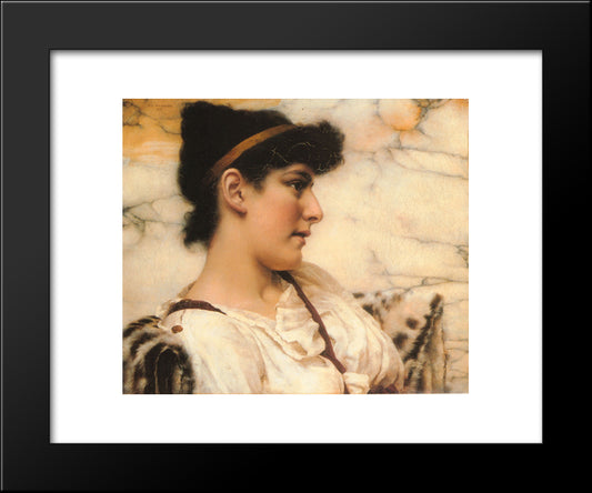 The Siesta 20x24 Black Modern Wood Framed Art Print Poster by Godward, John William