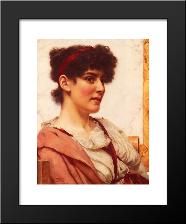 A Classical Beauty 20x24 Black Modern Wood Framed Art Print Poster by Godward, John William