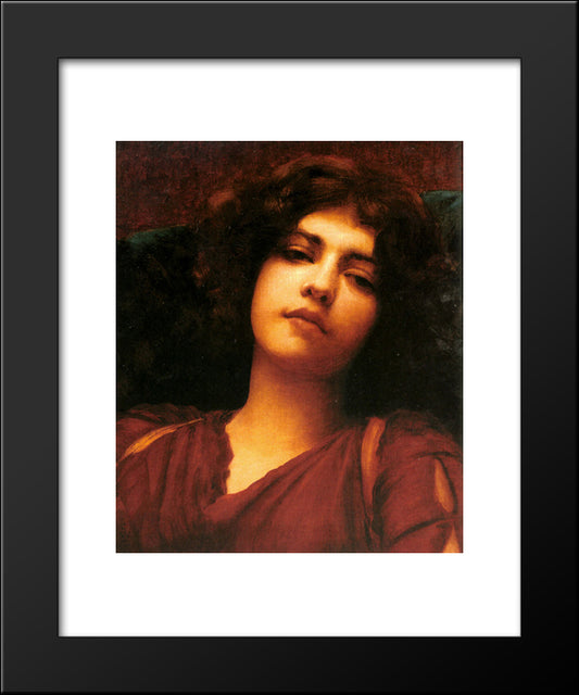 Reverie (Study) 20x24 Black Modern Wood Framed Art Print Poster by Godward, John William