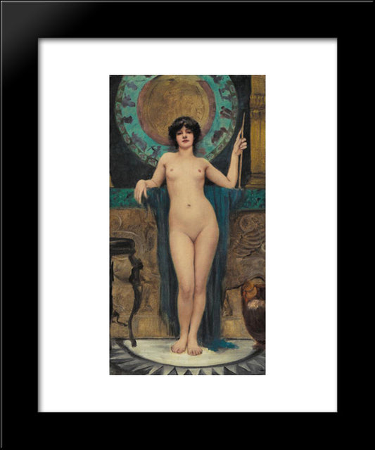 Study Of Campaspe 20x24 Black Modern Wood Framed Art Print Poster by Godward, John William