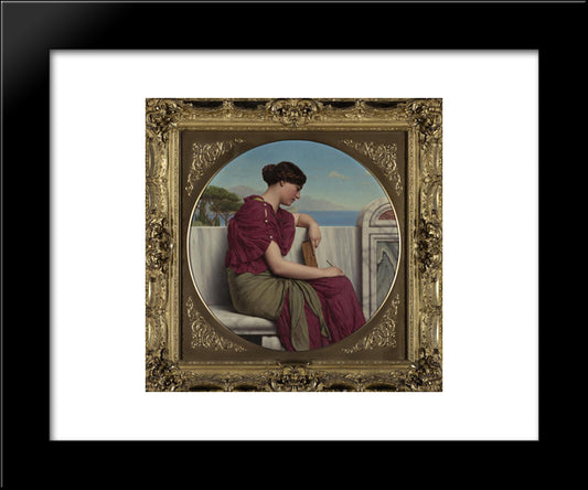 The Answer 20x24 Black Modern Wood Framed Art Print Poster by Godward, John William