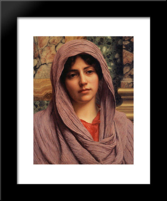 Lycinna 20x24 Black Modern Wood Framed Art Print Poster by Godward, John William