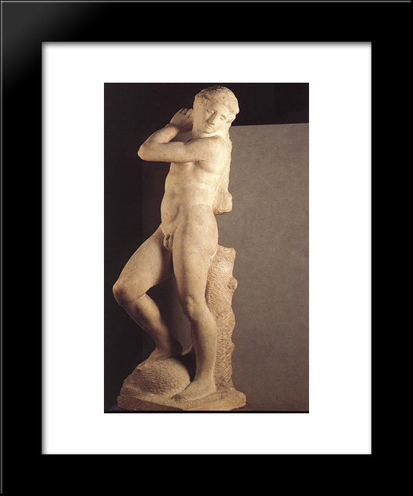 Davidapollo [Detail: 1] 20x24 Black Modern Wood Framed Art Print Poster by Michelangelo