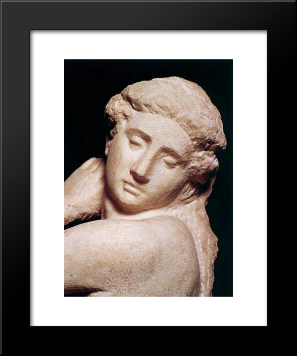 Davidapollo [Detail: 2] 20x24 Black Modern Wood Framed Art Print Poster by Michelangelo