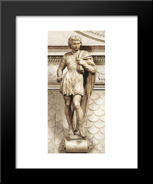 Saint Proculus 20x24 Black Modern Wood Framed Art Print Poster by Michelangelo