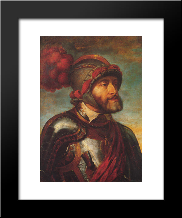 The Emperor Charles V 20x24 Black Modern Wood Framed Art Print Poster by Rubens, Peter Paul