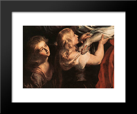 Descent From The Cross [Detail: 1] 20x24 Black Modern Wood Framed Art Print Poster by Rubens, Peter Paul