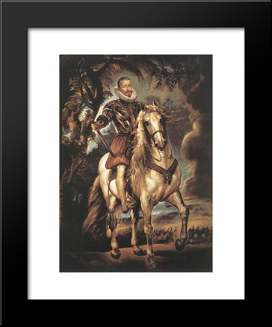 Duke Of Lerma 20x24 Black Modern Wood Framed Art Print Poster by Rubens, Peter Paul