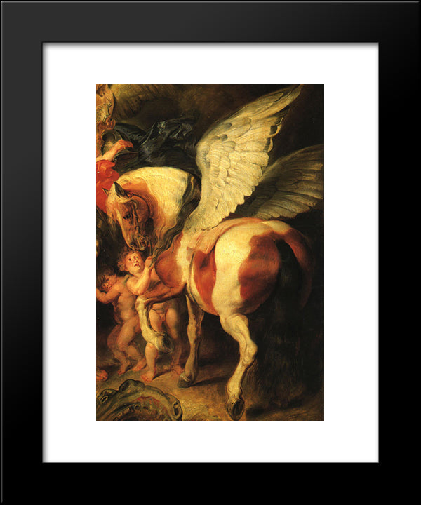 Perseus And Andromeda [Detail] 20x24 Black Modern Wood Framed Art Print Poster by Rubens, Peter Paul