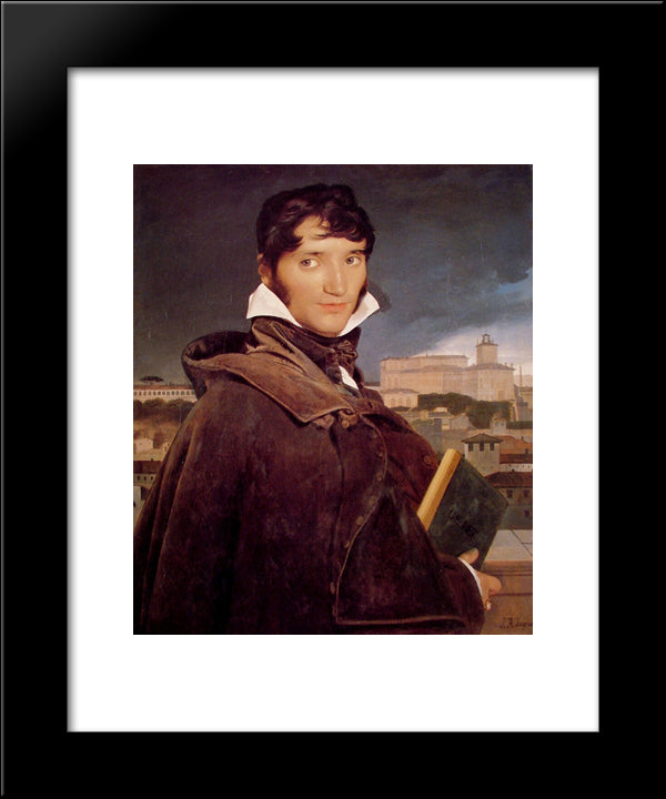 Francois-Marius Granet 20x24 Black Modern Wood Framed Art Print Poster by Ingres, Jean Auguste Dominique
