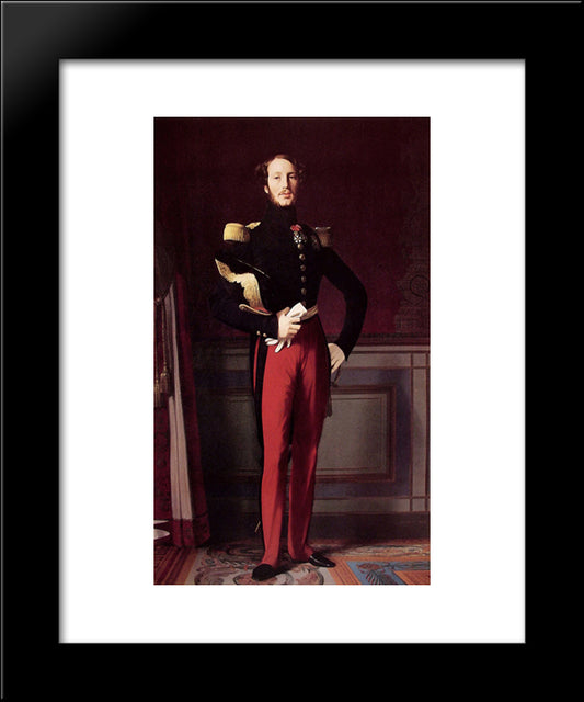 Ferdinand-Philippe-Louis-Charles-Henri, Duc D'Orleans 20x24 Black Modern Wood Framed Art Print Poster by Ingres, Jean Auguste Dominique